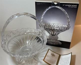 Olympia Basket by Godinger Crystal