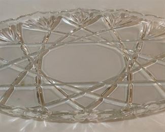 Mikasa Crystal Platter