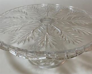 Cut Crysstal Cake Plate
