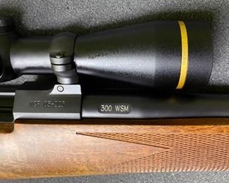 ***FIREARMS ONLY ONSITE DURING SALE HOURS *** "Nosler Custom NCR05-223 300 WSM
NCR - NOSLER CUSTOM RIFLE (CUSTOM LIMITED EDITION SERIES)
.300 WSM (Series 1, limited quantities), NoslerCustom barreled action, 24 in. match grade stainless steel
barrel, one-piece steel hinged floorplate, no sights, fancy checkered American black walnut stock with
forend and pistol grip caps, Pachmayr Decelerator recoil pad, subtle palm swell and shadow line
cheekpiece, 3-position Rocker safety, integral Leupold QD scope mounts, shipped in Kalispel Aluminum
(disc.) hard case with leather sling, Cerakote and Micro Slick finishes, 9 lbs. Only 500 of each series mfg.
(ser. no. range 001-500). Limited mfg. 2005-2016.
The Series 1 rifle comes with a Leupold VXIII 2.5-8x36 scope calibrated for the Nosler ammunition sold
with the rifle." - Description prepared by Gerard Kardonsky
Attorney
FFL
Owner Black-Tie Guns