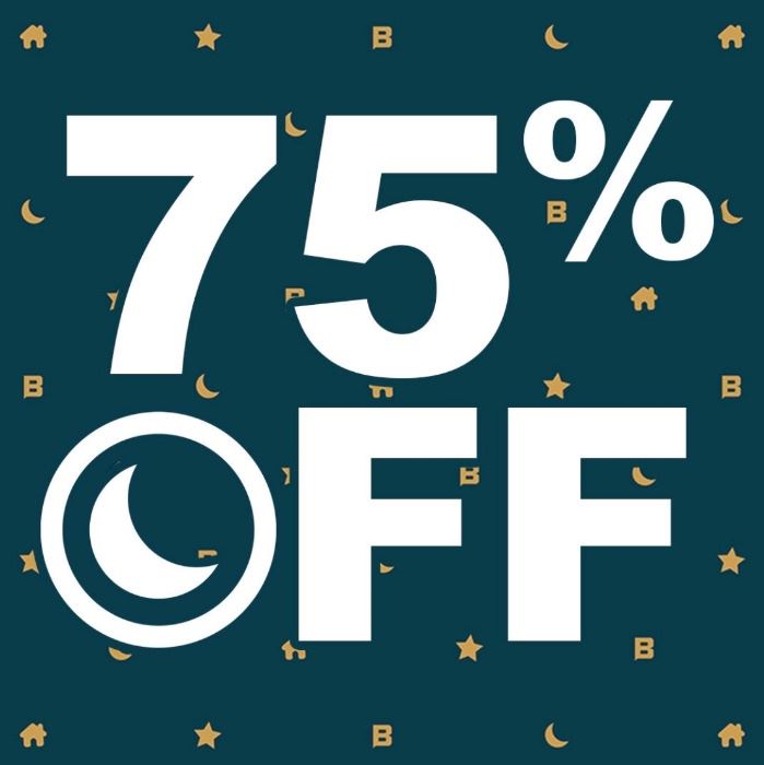 75% Off on 3/6 (Some exclusions apply)