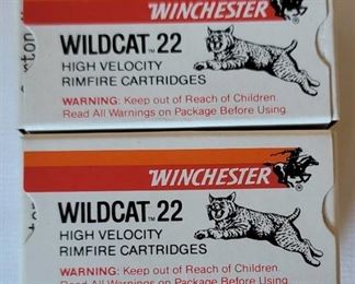 3 boxes of Winchester Wildcat 22 High Velocity 22 Long Rifle 40 Grain - WW22LR - 50 Rounds (1 Box Only has 11 Rounds)
