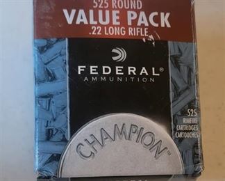 Federal Premium Champion Target .22 LR Rimfire Cartridges - CHP - 36 Grain - 525 rounds