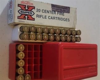 44 Rem Magnum and Storage Box - 26 Cartridges
