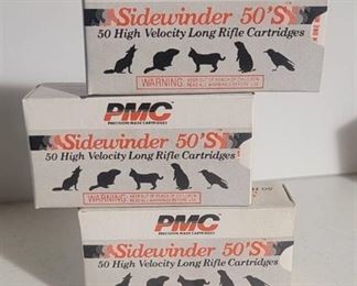 Sidewinder 50's by PMC 22 LR, 3 Boxes (150 Rounds)