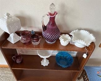 Milk Glass & other glassware