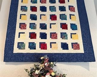 Handmade Quilt, Florals