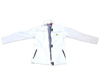 Ferrari White Jacket w/Tuck-In Hood