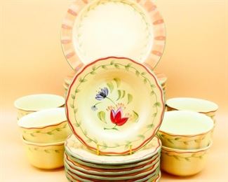 Pfaltzgraff "Napoli" Hand-Painted Dishes (Total of 24)
