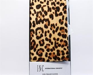 INC 3-In-1 Wallet Clutch w/Removable Passport Case & Coin Purse
