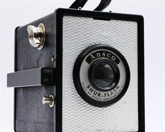 Vintage Ansco Shur-Flash Art Deco Camera
