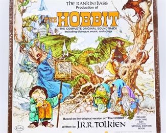 Rankin/Bass Production of "The Hobbit" Soundtrack Deluxe 2 Record Set w/Book

