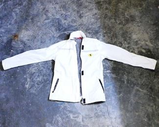 Ferrari White Jacket w/Tuck-In Hood
