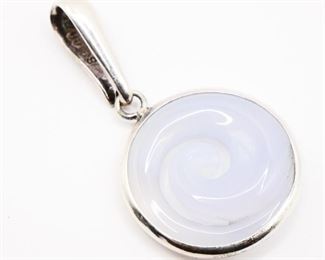 Sajen Sterling Silver Opalite Swirl Pendant
