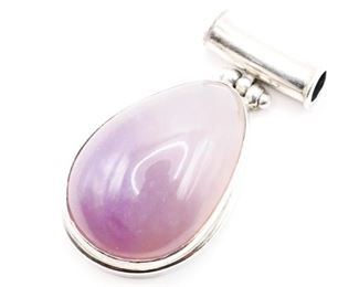 Sterling Silver Lavender Quartz Pendant
