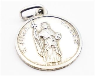 Continental Silver Saint Juda Tadeo Charm
