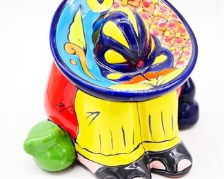 Novica Collection Talavera-Style Ceramic "Sombrero Slumber" Figurine