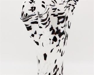 Black and White Spotted Vase