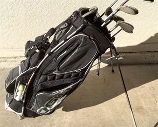 Golf Bag with Mismatched Clubs