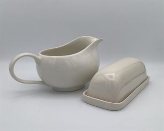 Gravy Boat And Butter Dish