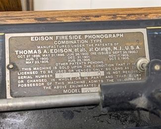 Edison Fireside phonograph 