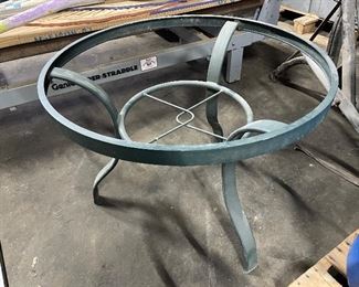 Metal table base