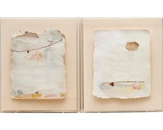 Harold Paris, (2) collages, 1975, ex Christie's