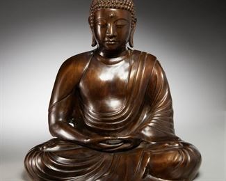 Large bronze Amida Buddha