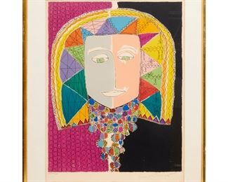 Gloria Vanderbilt, lithograph