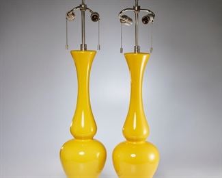 Pair Eileen Kathryn Boyd for Mottega table lamps