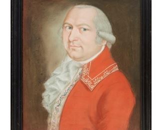 Continental School, pastel portrait, 18th c.