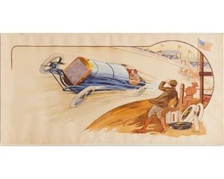 Gamy, original racing poster, 1913