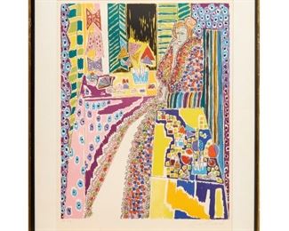 Gloria Vanderbilt, lithograph