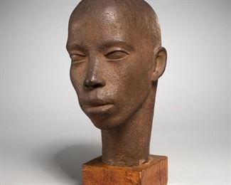 Jason Seley, ceramic head sculpture, 1946
