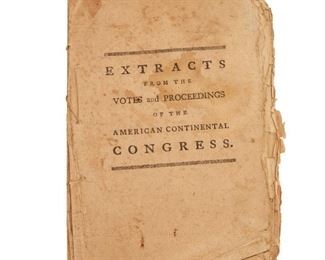 Extracts from the...Continental Congress, 1774