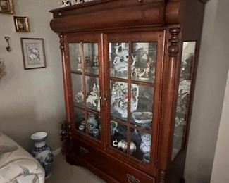 vintage hutch with drawers 