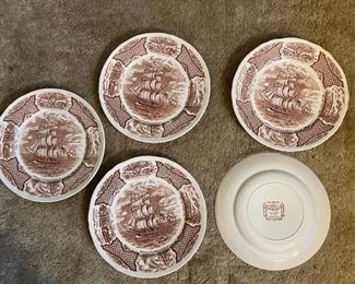 Meakin “Fair Winds” Plates (5),