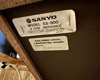 Sanyo Speakers SS-900