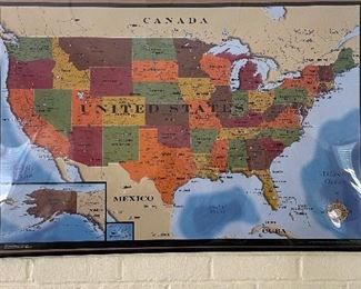 Vintage US map