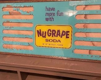 Vintage Nu Grape soda sign