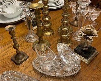 Brass candlesticks