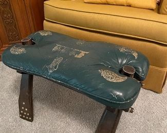 Camel saddle stool