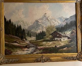 Landscape oil painting