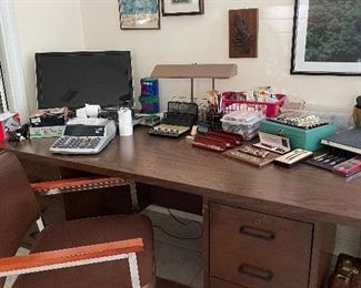 Office desk & MCM desk chair