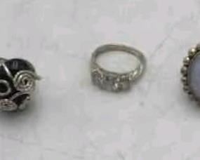 Sterling silver various rings 