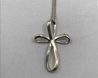 Sterling silver religious pendant necklace $25