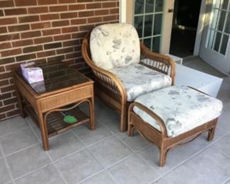 Rattan patio set