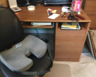 Desk and office chair