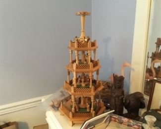 German windmill nativity 