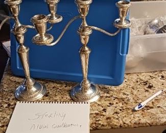 Sterling Alvin candlesticks